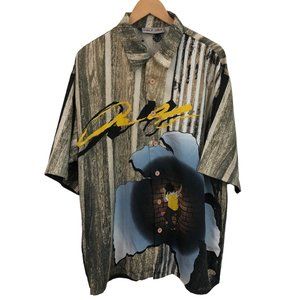 Vintage 90s Urban Graphic Hip Hop Button Up Shirt Delf USA size XL